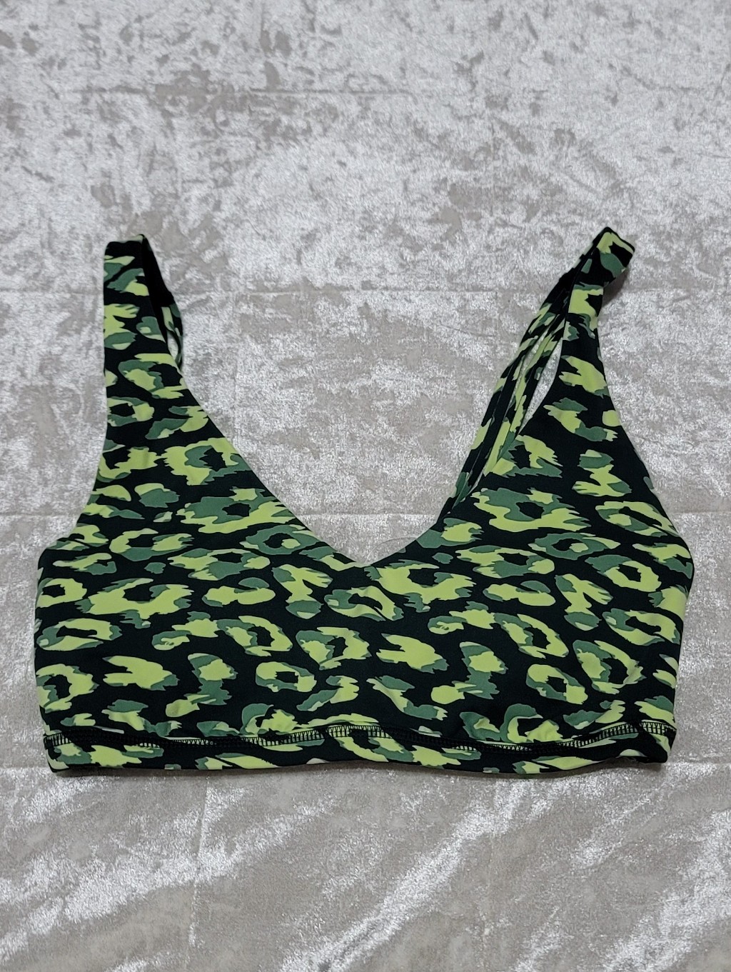 Nwt Aerie Offline Green Goals Plunge Womans Sports Bra Sz S